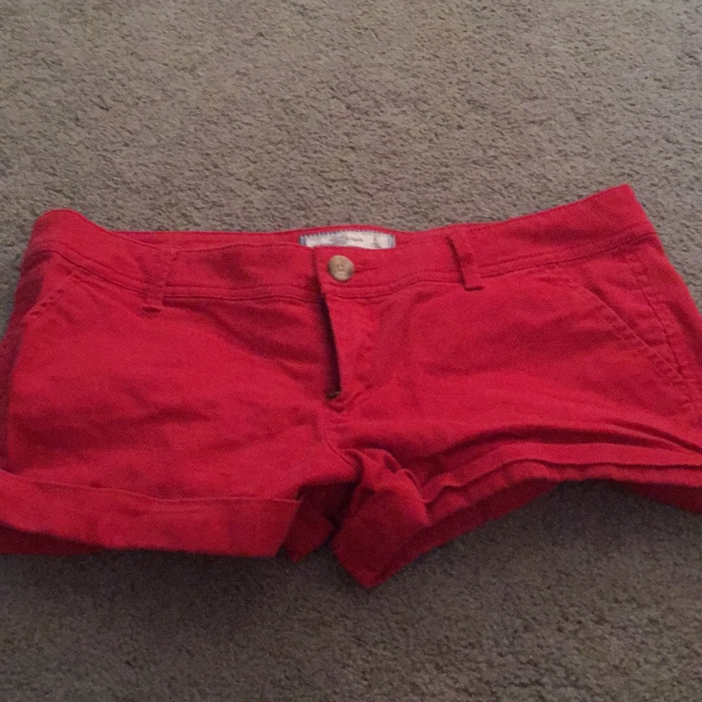 Abercrombie Red Shorts